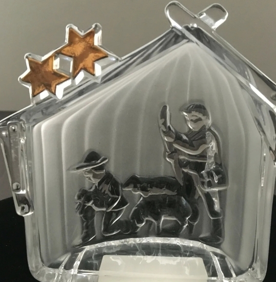 VINTAGE Mikasa crystal 3 pieces Nativity scene - Picture 4 of 4